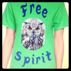 New in the Free Spirit collection. Unisex T Owl